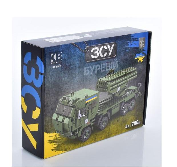 Конструктор военный "Буревій" 726 деталей (KB 1110)