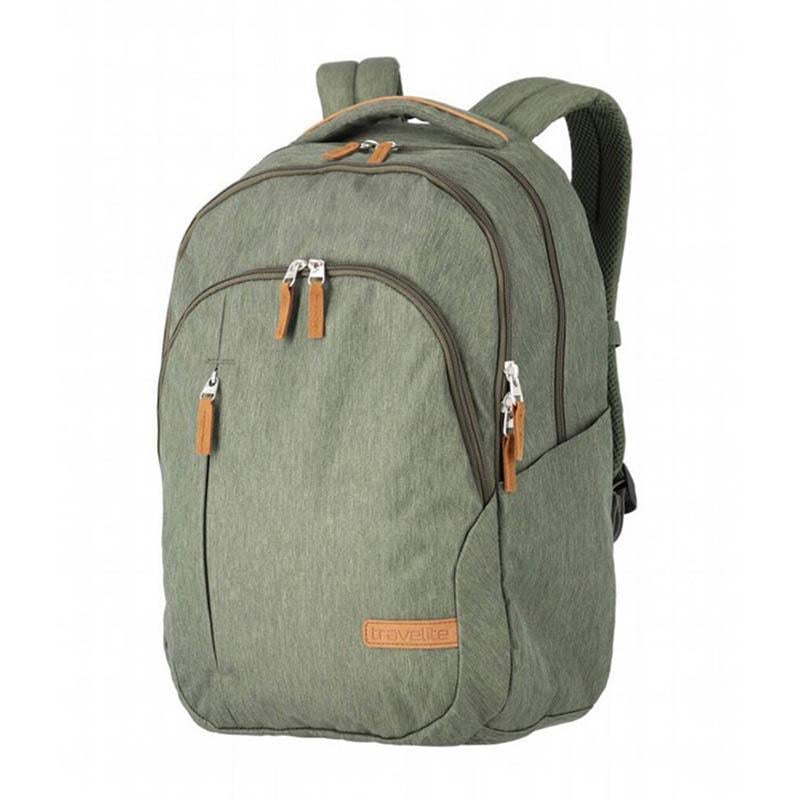 Городской рюкзак Travelite Basics Allround Melange Green для ноутбука 15,6" 22 л (TL096508-82)