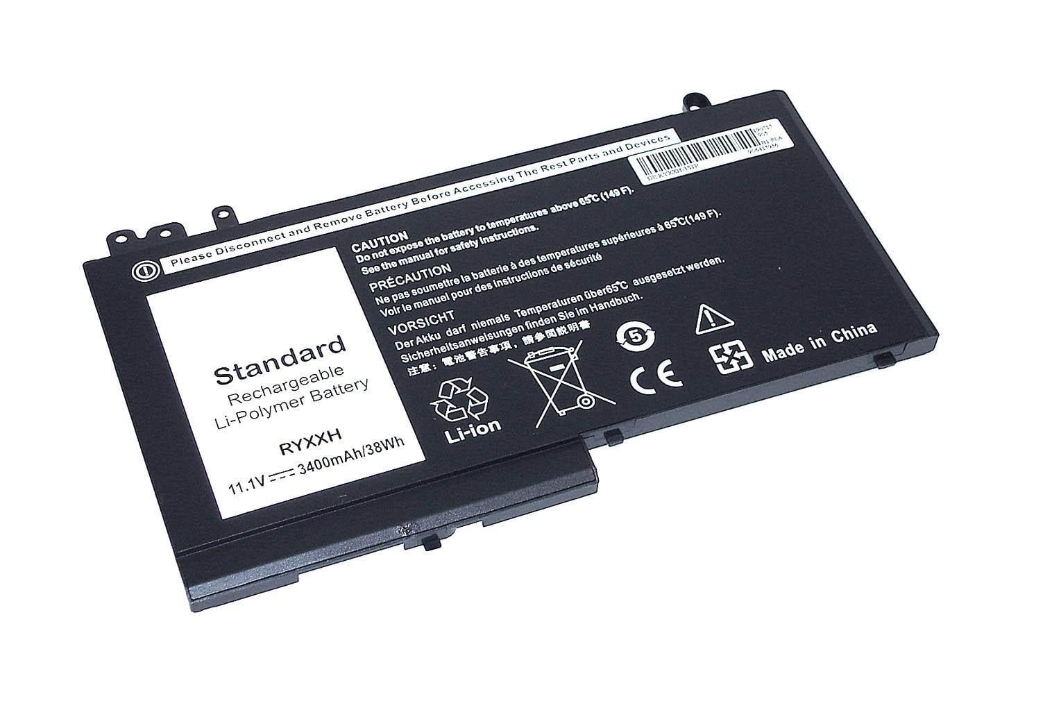 Аккумулятор для ноутбука Dell RYXXH Latitude E5250 11,1 V 3400 mAh