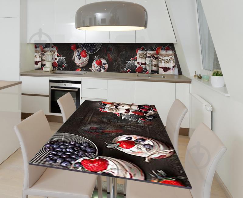 Наклейка 3Д вінілова на стіл Zatarga «Морозиво з джемом» 600х1200 мм (Z184587st)