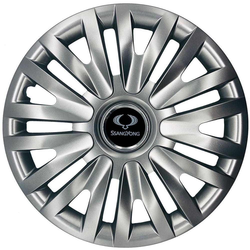 Колпаки SJS 103 с логотипом SsangYong 4 шт. R13 Серебряный (2789080511)