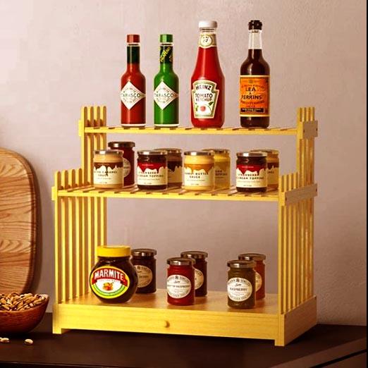 Полка настольная из дерева Актау Карри (ПСТ/002003)