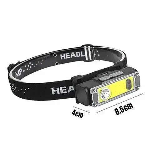 Фонарь налобный BL- T124-ХРЕ+COB White+Red датчик движения 1x18650 Type-C (T124) - фото 3 Фонарь налобный BL- T124-ХРЕ+COB White+Red датчик движения 1x18650 Type-C (T124) - фото 3