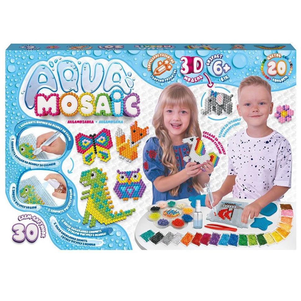 Набір креативної творчості Danko Toys Aqua Mosaic AM-01-01 30 схем-картинок (RLT47563)