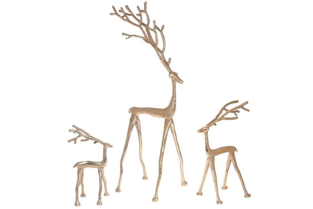 Набор декоративных фигур BonaDi Олени 28 см 37 см и 65 см (438-151)
