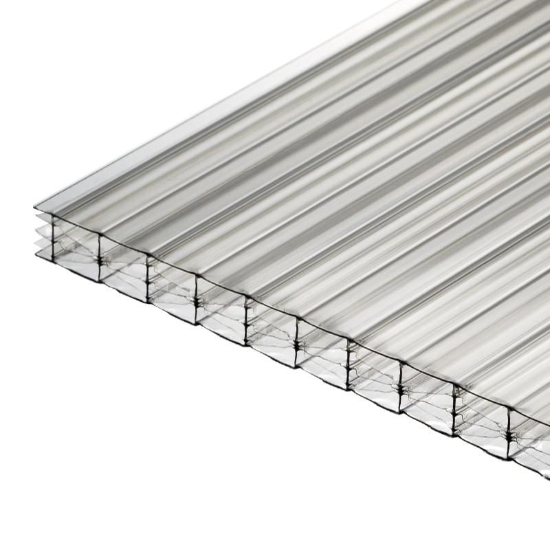 Поликарбонат сотовый POLYGAL Титан Скай 16 мм двухкамерный 2100x3000 мм Прозрачный