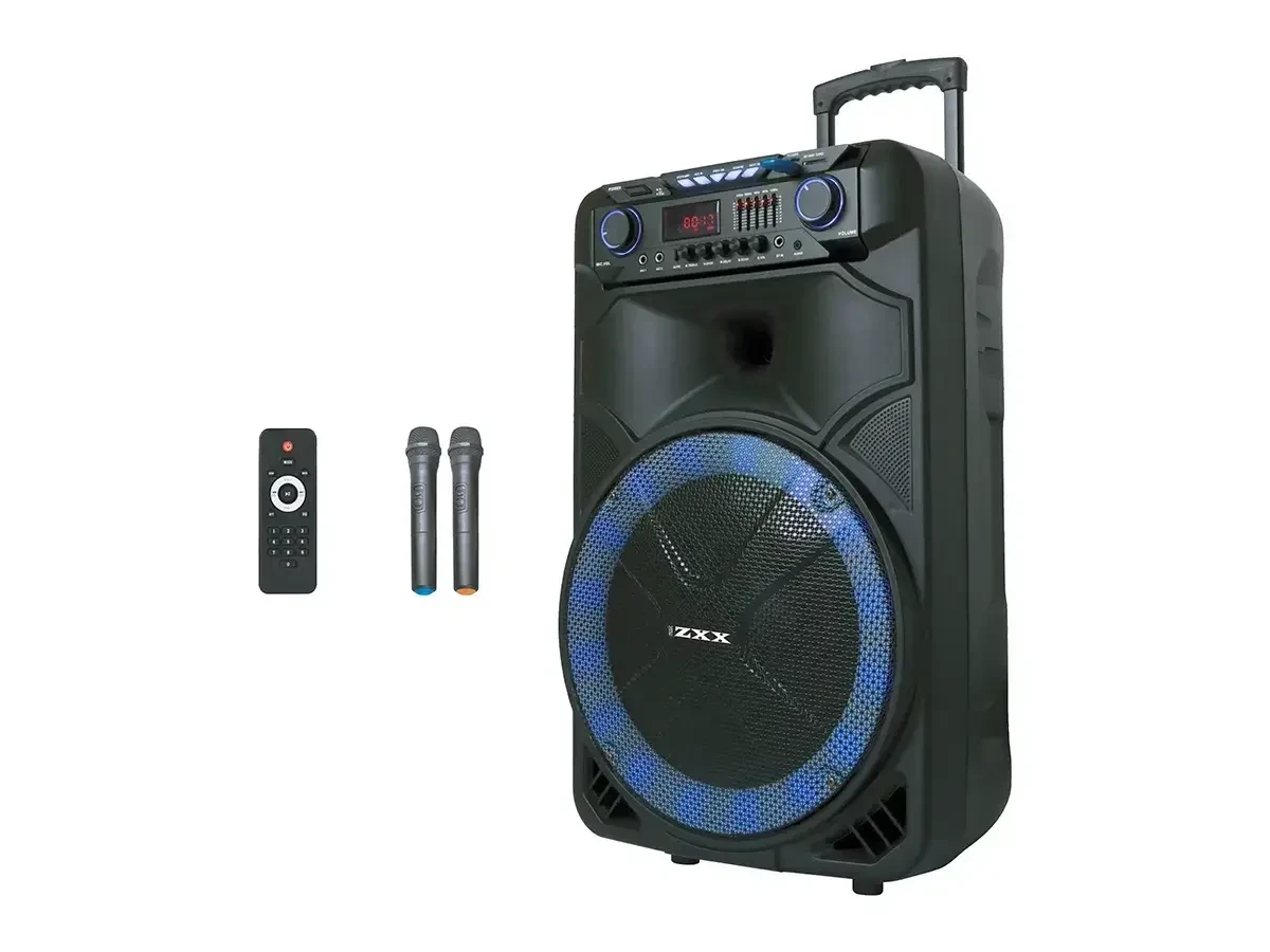 Портативная акустическая колонка ZXX 1011 800 Вт 15" USB/TWS/TF/SD/REC/LED/EQ/FM/BT/2MIC/ДК (2930755668)