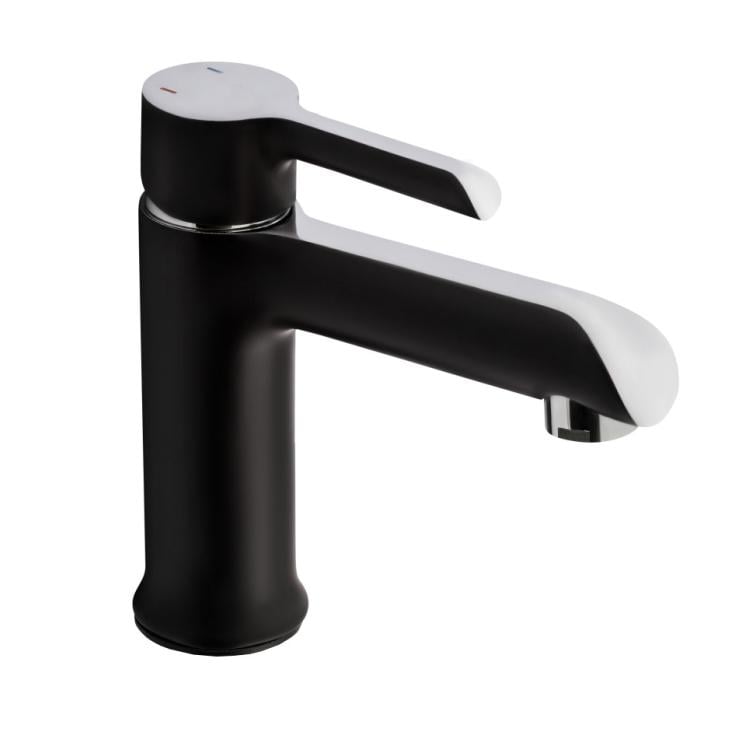 Смеситель для умывальника Zegor EZO1-A036YB однорычажный Черный/Хром