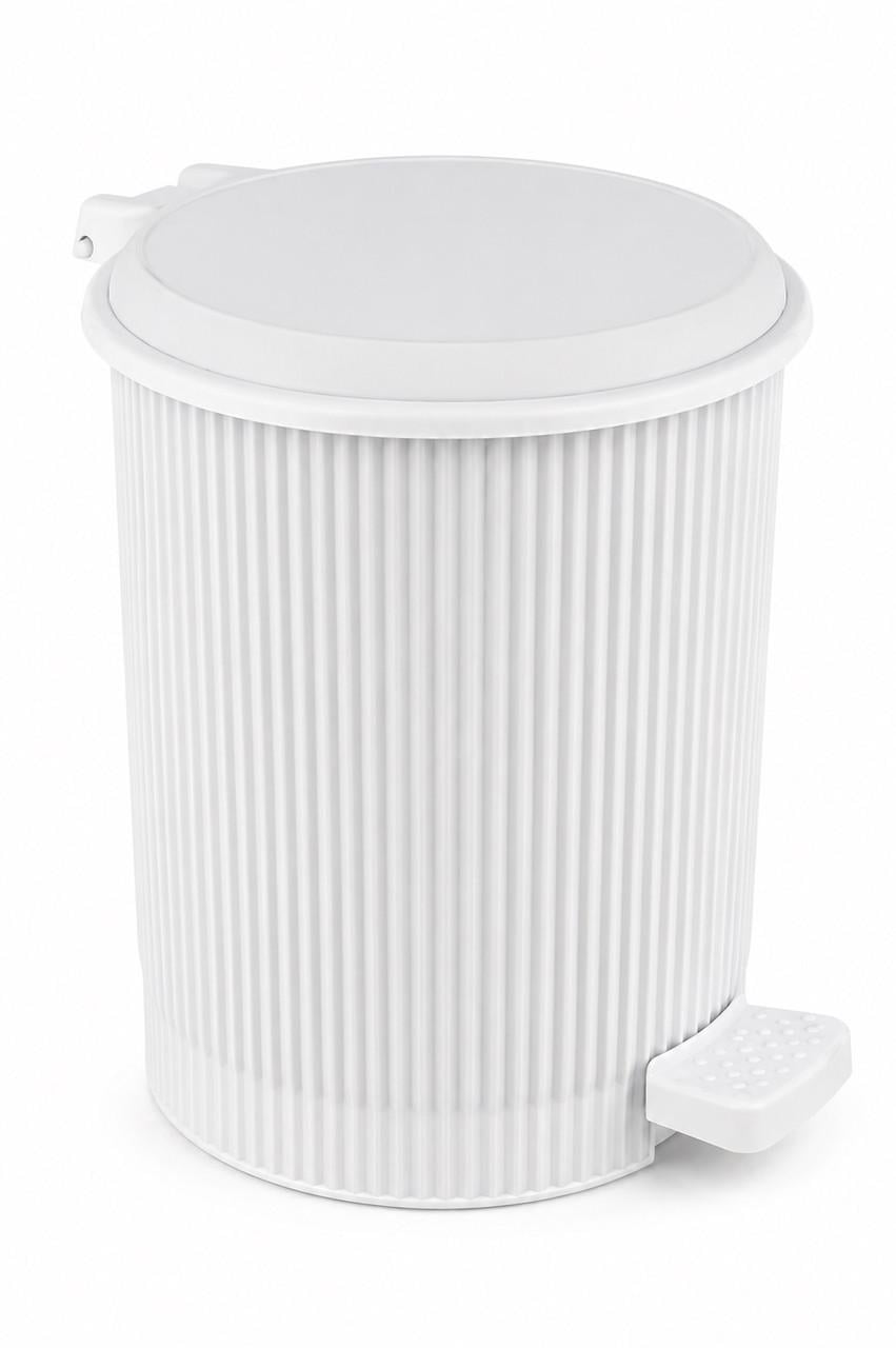 Мусорное ведро Elif Plastik круглое с педалью 20 л (UN-327)