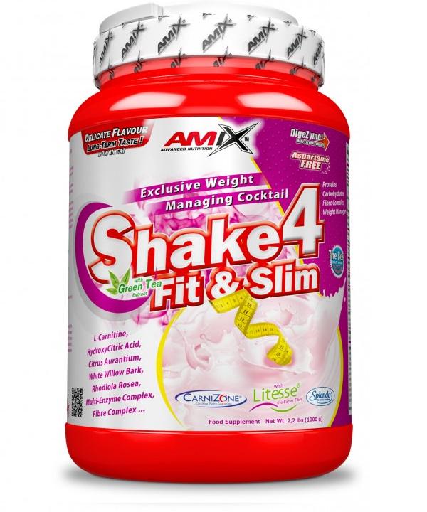Комплексный жиросжигатель Amix Nutrition Shake4 Fit & Slim 1000 г Chocolate + CarniLine 480 мл Комплексный жиросжигатель Amix Nutrition Shake4 Fit & Slim 1000 г Chocolate + CarniLine 480 мл