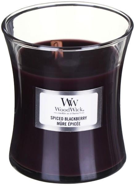 Свеча ароматическая Woodwick Mini Spiced Blackberry с ароматом ежевики с корицей 85 г (1579613800)