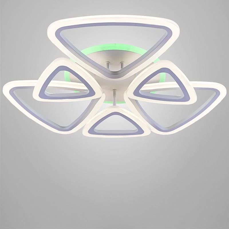 Люстра потолочная LED с RGB подсветкой Light House NM-16467/33 RGB 126W24W Белый (16031)