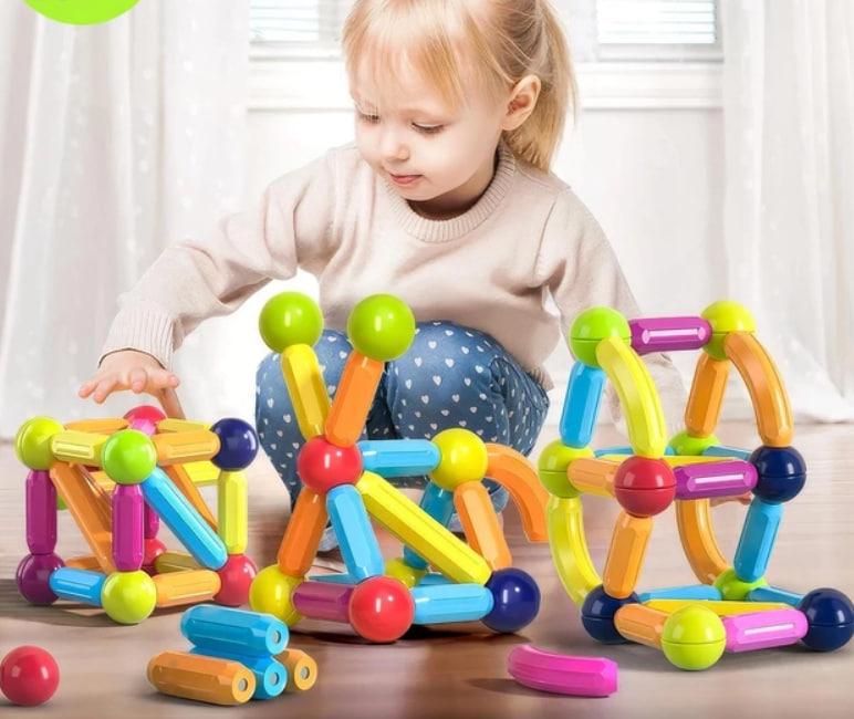 Конструктор 3D дитячий магнітний 64 шт. (2806413) - фото 3 Конструктор 3D дитячий магнітний 64 шт. (2806413) - фото 3