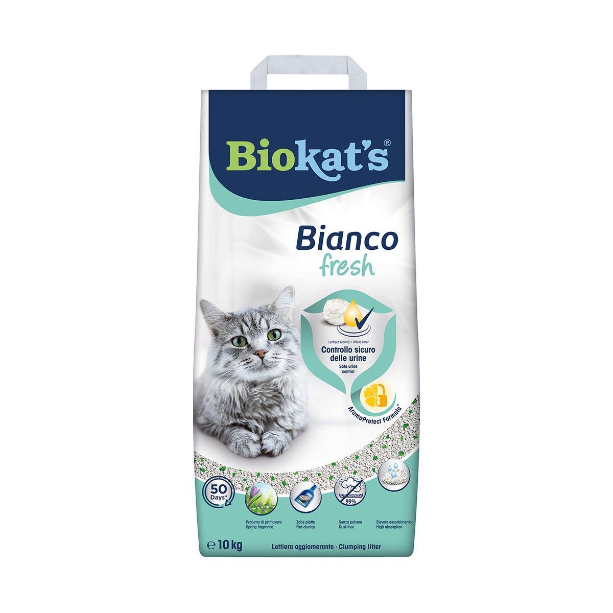 Наповнювач бентонітовий Biokats Bianco Fresh 10 л (G-75.64) - фото 1