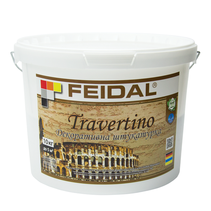 Штукатурка декоративна Feidal Travertino 10 кг (1886454893)