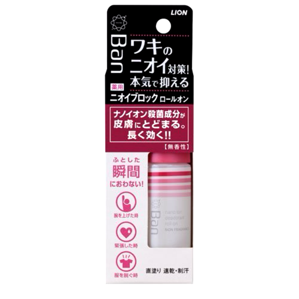Дезодорант-антиперспирант Lion Ban Odor-Blocking без запаха 40 мл - фото 1