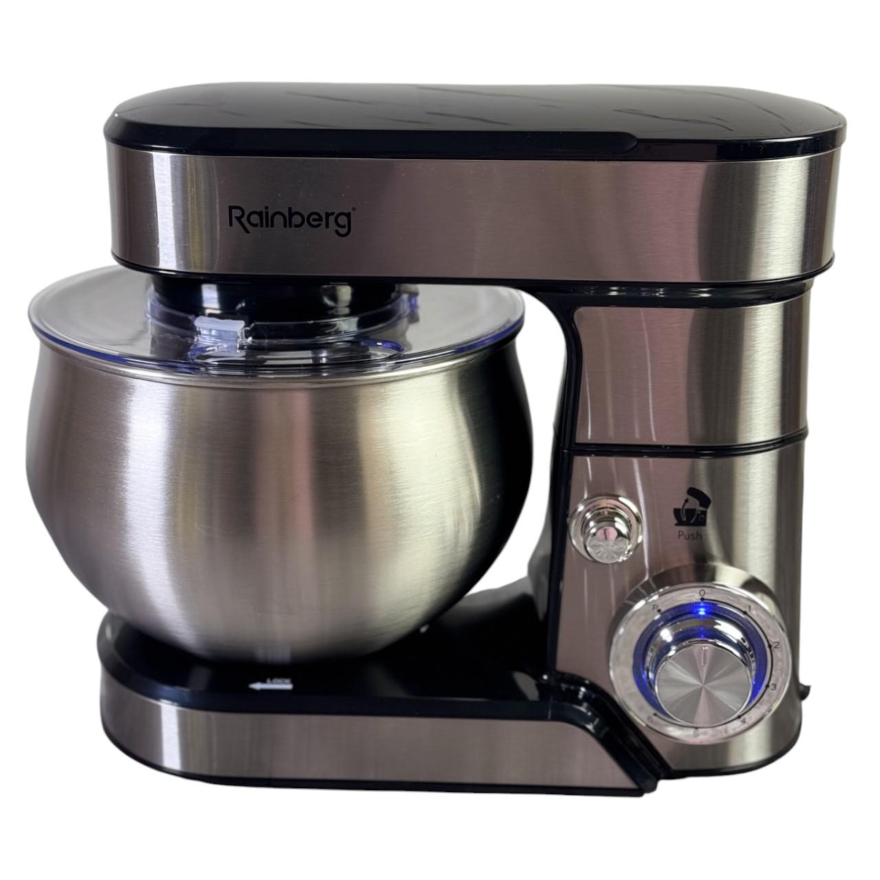 Кухонний комбайн-тістоміс Rainberg RB-8086 з вінчиками для взбивання та гаком для тіста 3800 Вт 5 л (є288) - фото 2