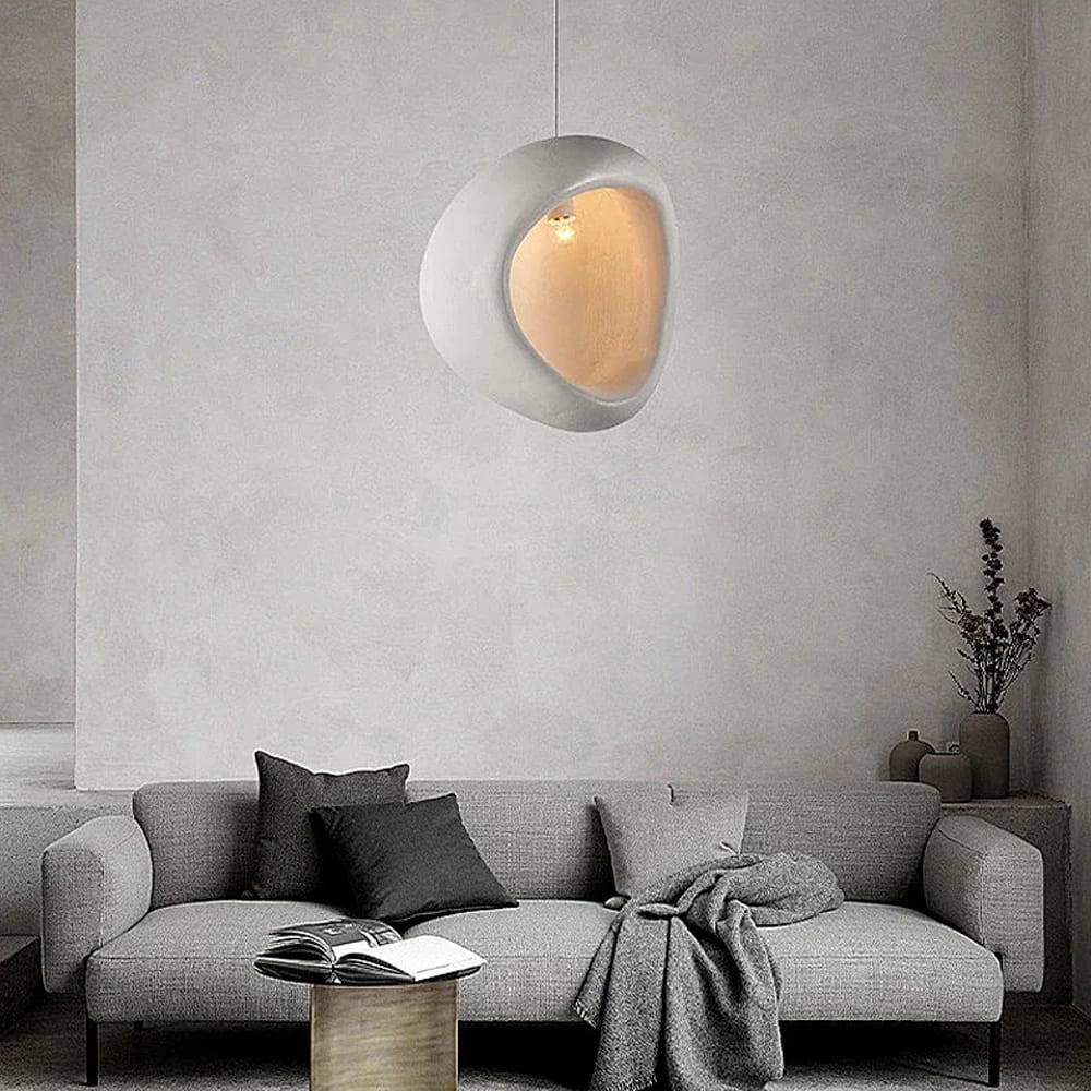 Світильник гіпсовий Ø 40х46 см Білий (MJ39-330 WT) - фото 2