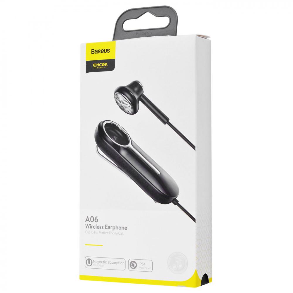 Гарнитура Baseus Encok Wireless Earphone A06 120 мАг чорний - фото 2