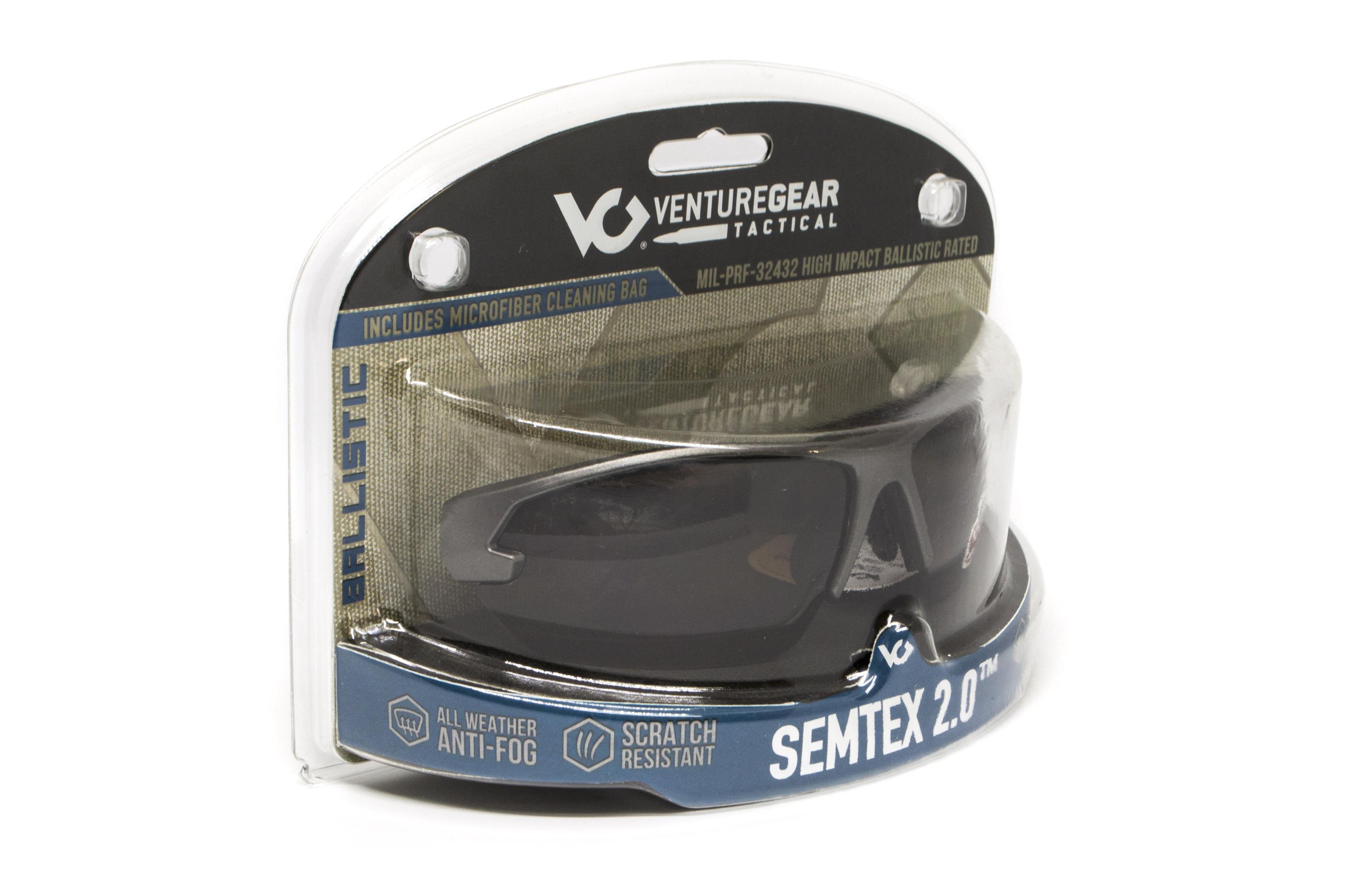 Окуляри захисні відкриті Venture Gear Tactical Semtex 2.0 Tan Anti-Fog Forest Gray - фото 6