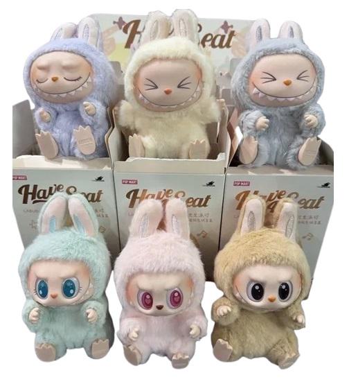 THE MONSTERS Labubu 5個セット ᐉ М'яка іграшка-брелок сюрприз Labubu The Monsters have a seat