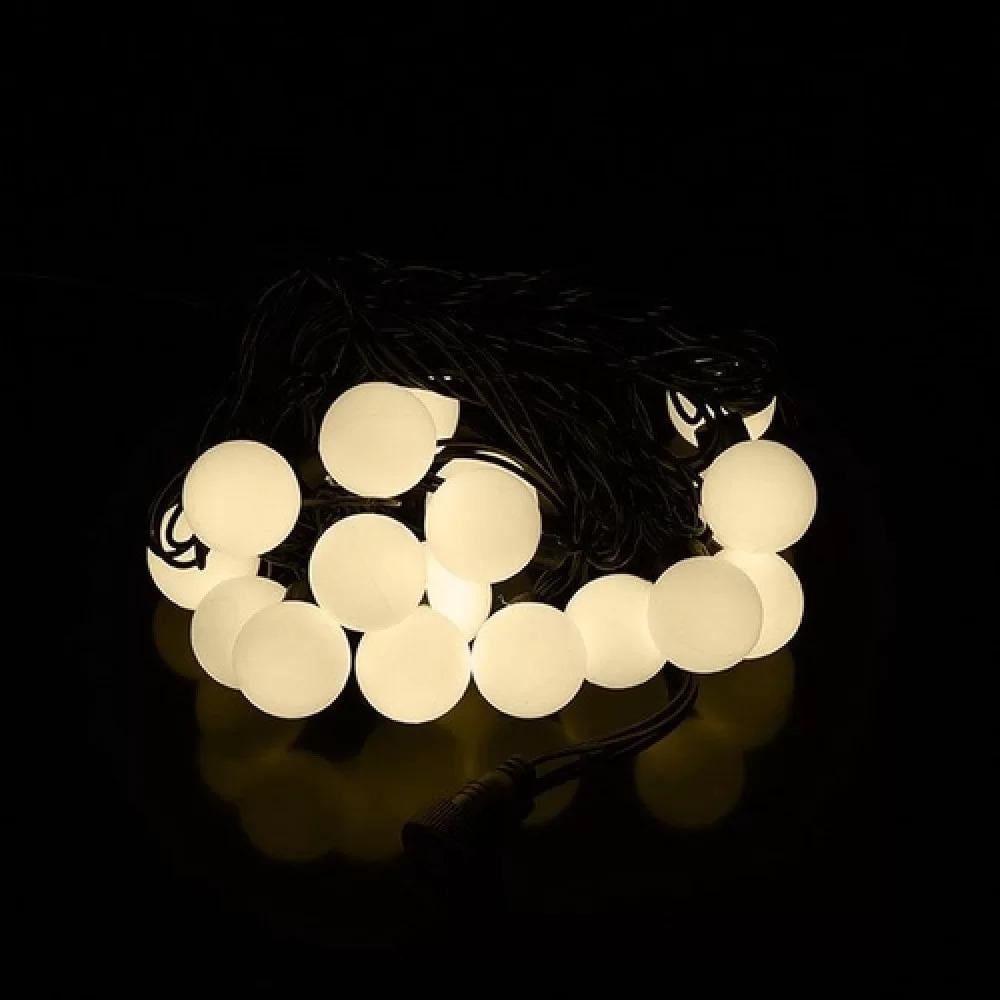 Гирлянда Шарики LED 40 Ø 23 мм Теплый белый (1-92)