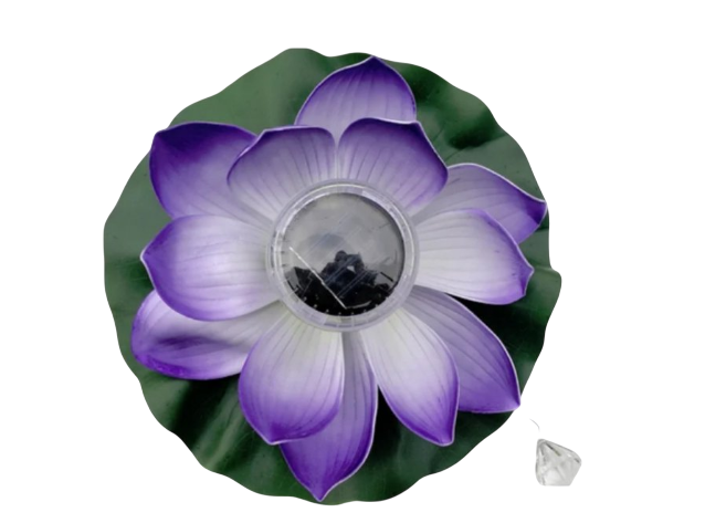 Светильник NC-01 цветок Лотос для пруда/бассейна на солнечной батарее 29 см Фиолетовый (1448818516) Светильник NC-01 цветок Лотос для пруда/бассейна на солнечной батарее 29 см Фиолетовый (1448818516)