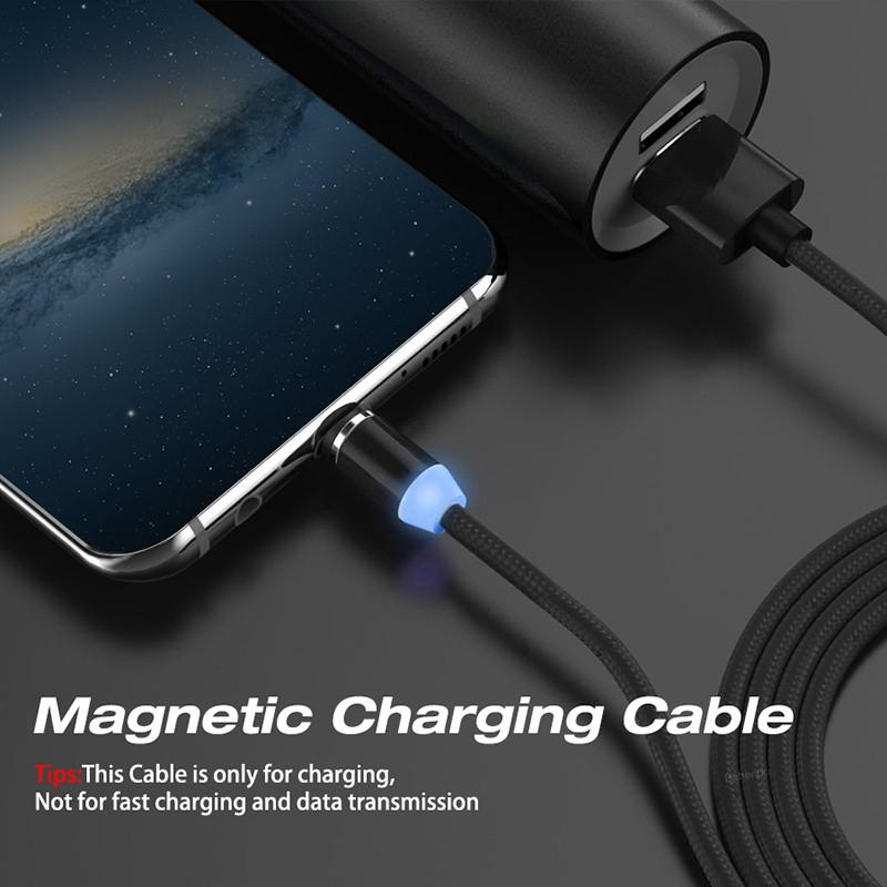 Кабель магнітний Martec 3в1 MicroUSB/Type-C/Lightning для заряджання телефону 1 м 3 A Чорний (87687-2376) - фото 6