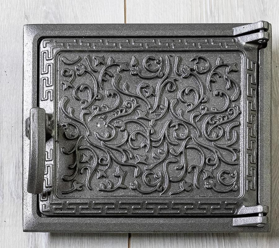 Дверца топочная KHLP Татарка из чугуна с узором 230х270 мм