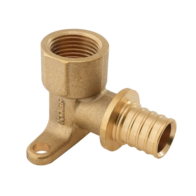 Уголок переходный настенный с внутренней резьбой Koer KA.LW06F-16 16 мм x 1/2"F 2,2 мм латунный (OL-KR4880)