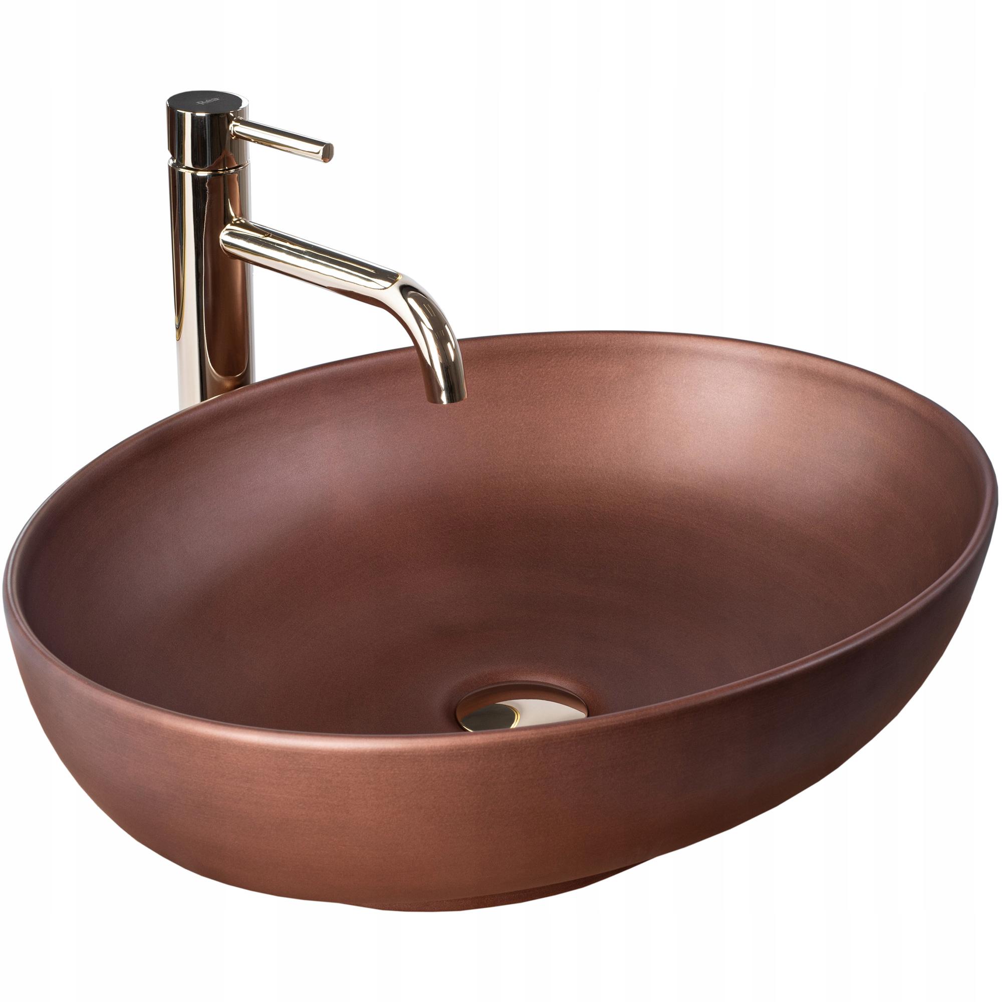 Умывальник накладной REA U9668 VILLA COPPER reac-00000000291 515x395x135 мм Бронзовый (164982)