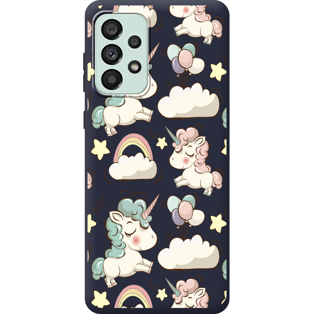 Чехол BoxFace Samsung Galaxy A33 5G (A336) Unicorns Синий силикон (44140-cc2-44169)