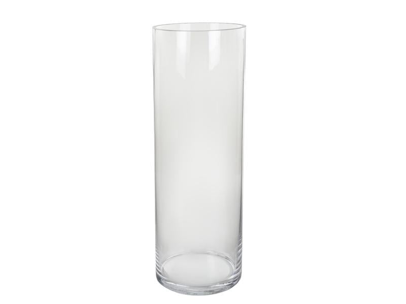 Ваза стеклянная Lefard Cylinder h 35 см d 12 см Прозрачный (804-129)