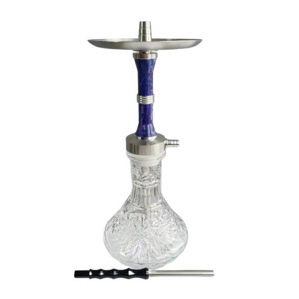 Кальян Hookah H-28 из алюминия с силиконовым шлангом и уплотнителем Blue (482002245)