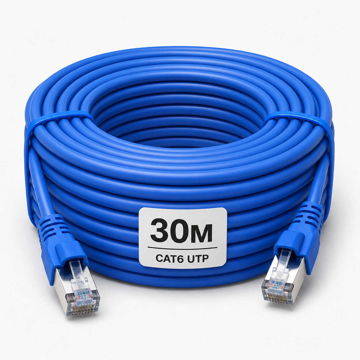 Патч-корд Gear 30 м Cat6 UTP CCA RJ45 LAN Синій (884056м)