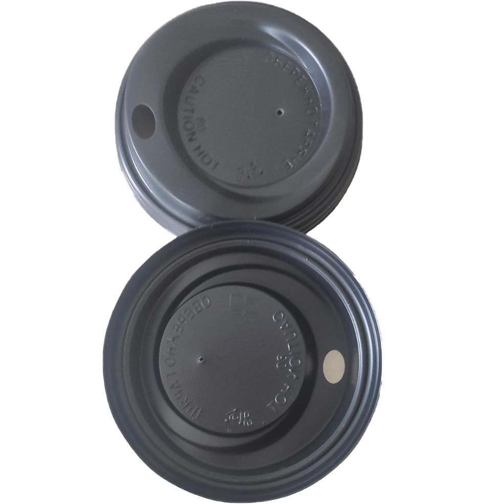 Крышка для бумажного стакана 200-250 мл D80 Черный (15089) Крышка для бумажного стакана 200-250 мл D80 Черный (15089)