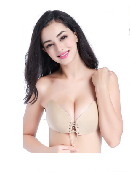 Бюстгальтер-невидимка Fly Bra Invisible без бретельок для відкритої сукні 75D Бежевий (29150 D) - фото 2