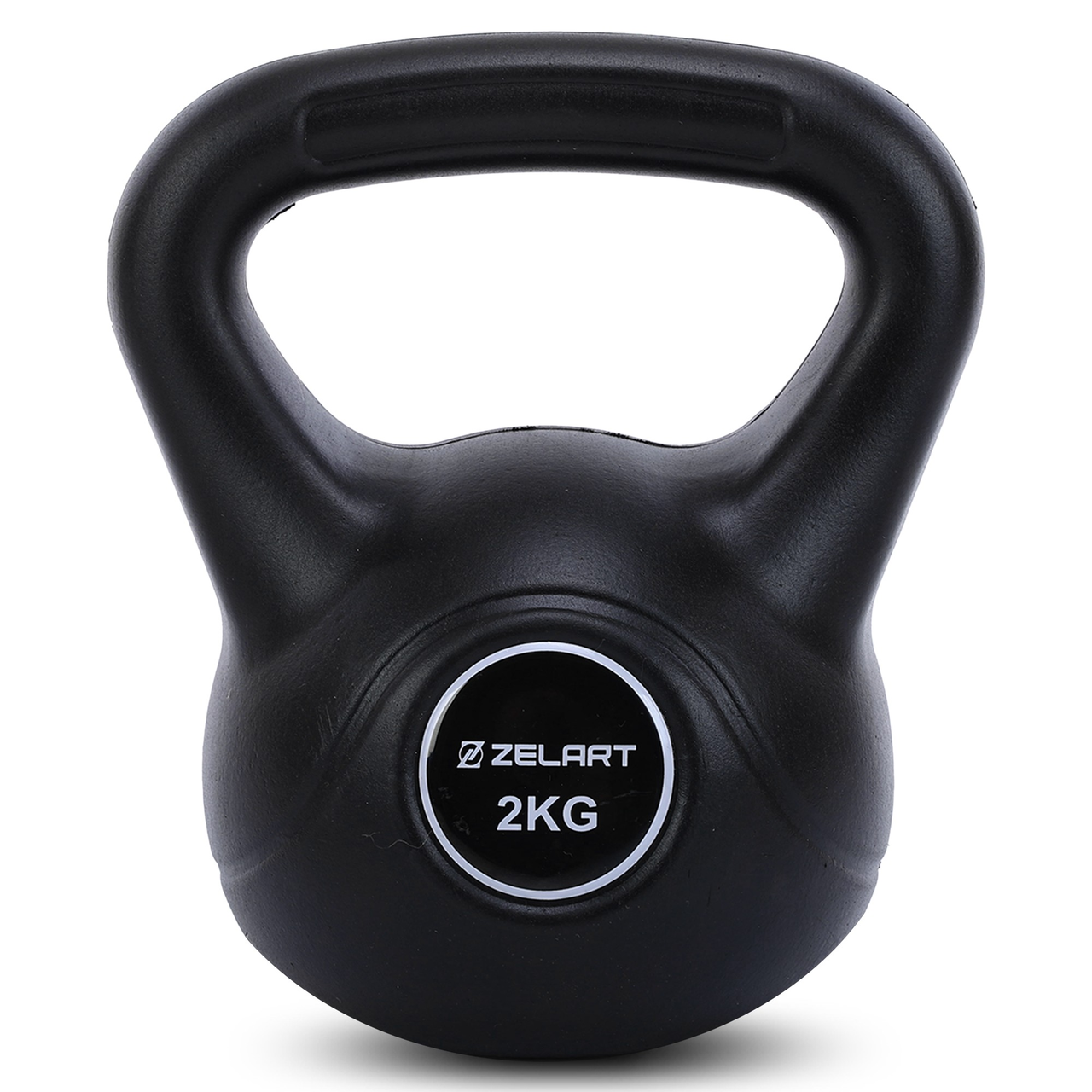 Гиря тренувальна цільна Zelart TA-5427-2 пластикова 2 кг (2532856766)