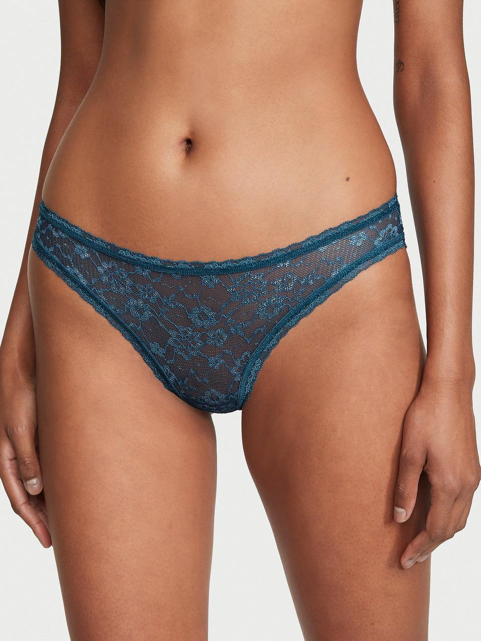 Трусы женские Victoria's Secret Shimmer Lace Lace-Up XL Синий (2128799410) Трусы женские Victoria's Secret Shimmer Lace Lace-Up XL Синий (2128799410)