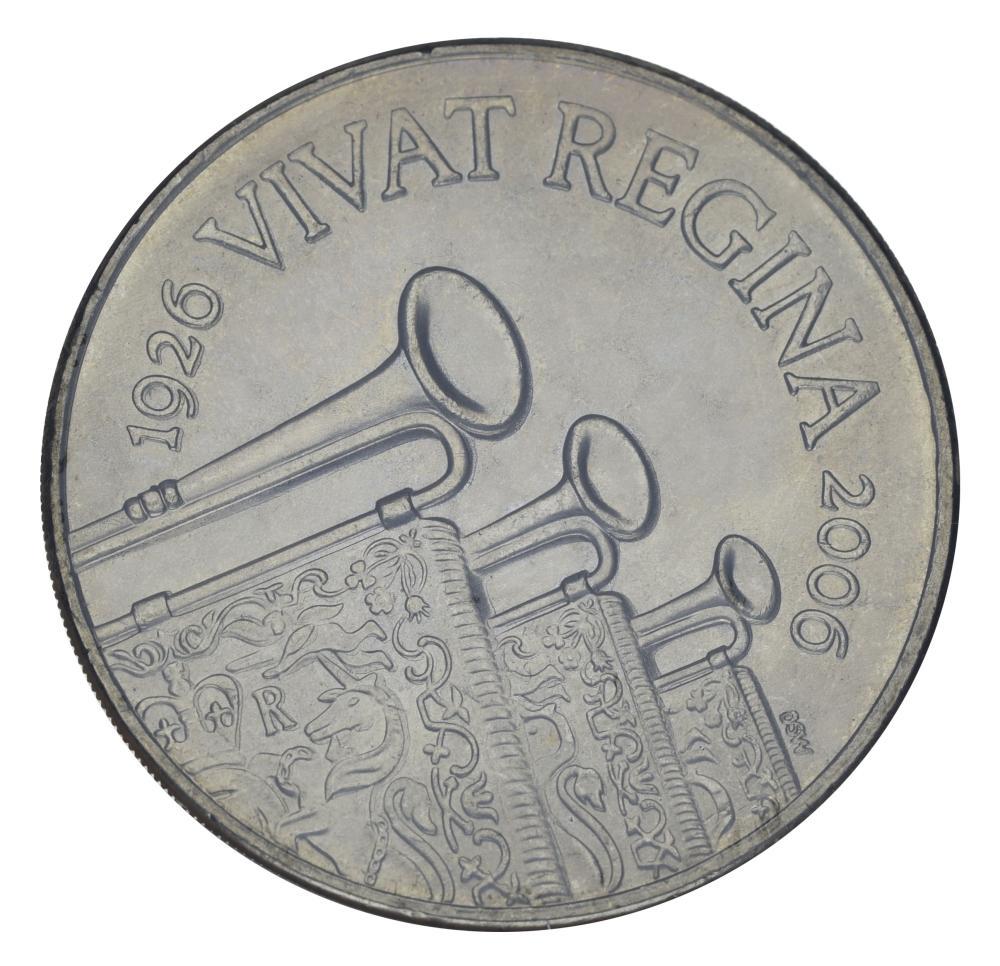 Коллекционная монета Великобритания 5 фунтов 2006 AU-UNC Виват Регина (М21819)