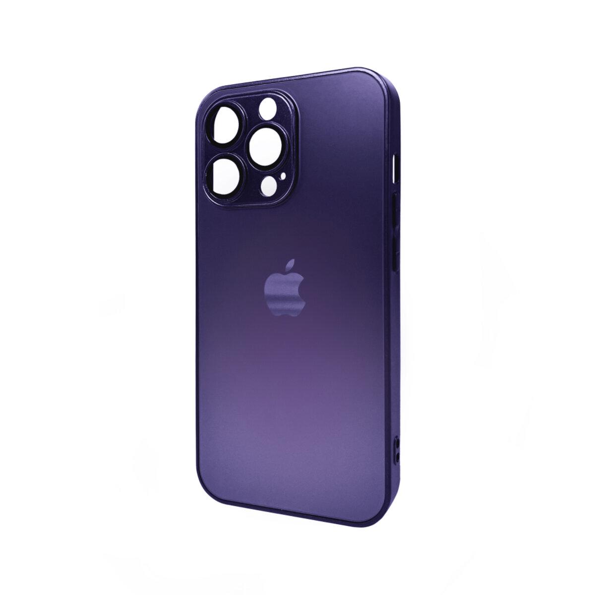 Противоударный чехол для Apple iPhone 12 Pro AG Glass Matt Frame Color / Deep Purple