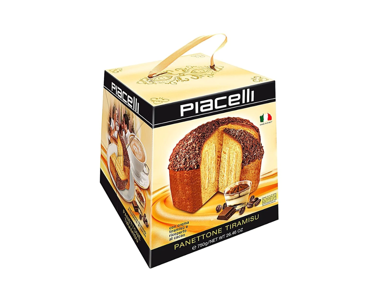 Панеттоне Piacelli Panetone Tiramisu Тірамісу 750 г (22059139)