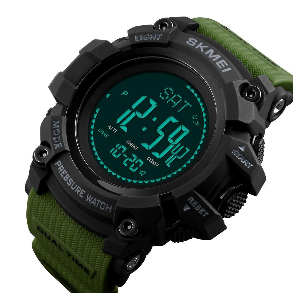 Годинник Skmei чоловічий наручний 1358AG watch Army Green (12275) - фото 6