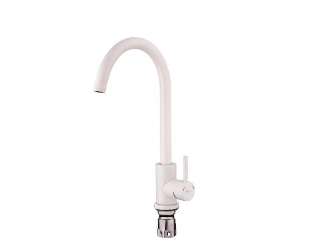 Змішувач для кухні Frap F40899-1 1036483 одноважільний Білий (102487) Змішувач для кухні Frap F40899-1 1036483 одноважільний Білий (102487)