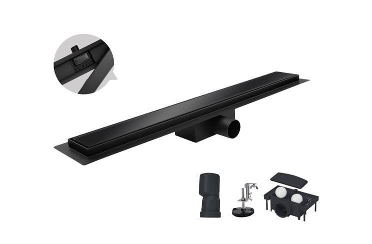 Душевой трап KOER FD08-70x500-Glass из нержавеющей стали со стеклянной панелью 70x500 мм Black (KR5139) - фото 2 Душевой трап KOER FD08-70x500-Glass из нержавеющей стали со стеклянной панелью 70x500 мм Black (KR5139) - фото 2