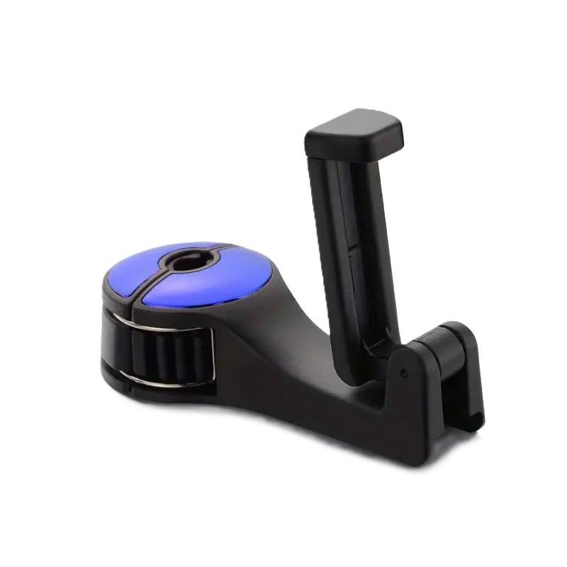 Держатель для телефона в автомобиль с регулируемым крючком на подголовник Черный/Синий (D-0056) Держатель для телефона в автомобиль с регулируемым крючком на подголовник Черный/Синий (D-0056)