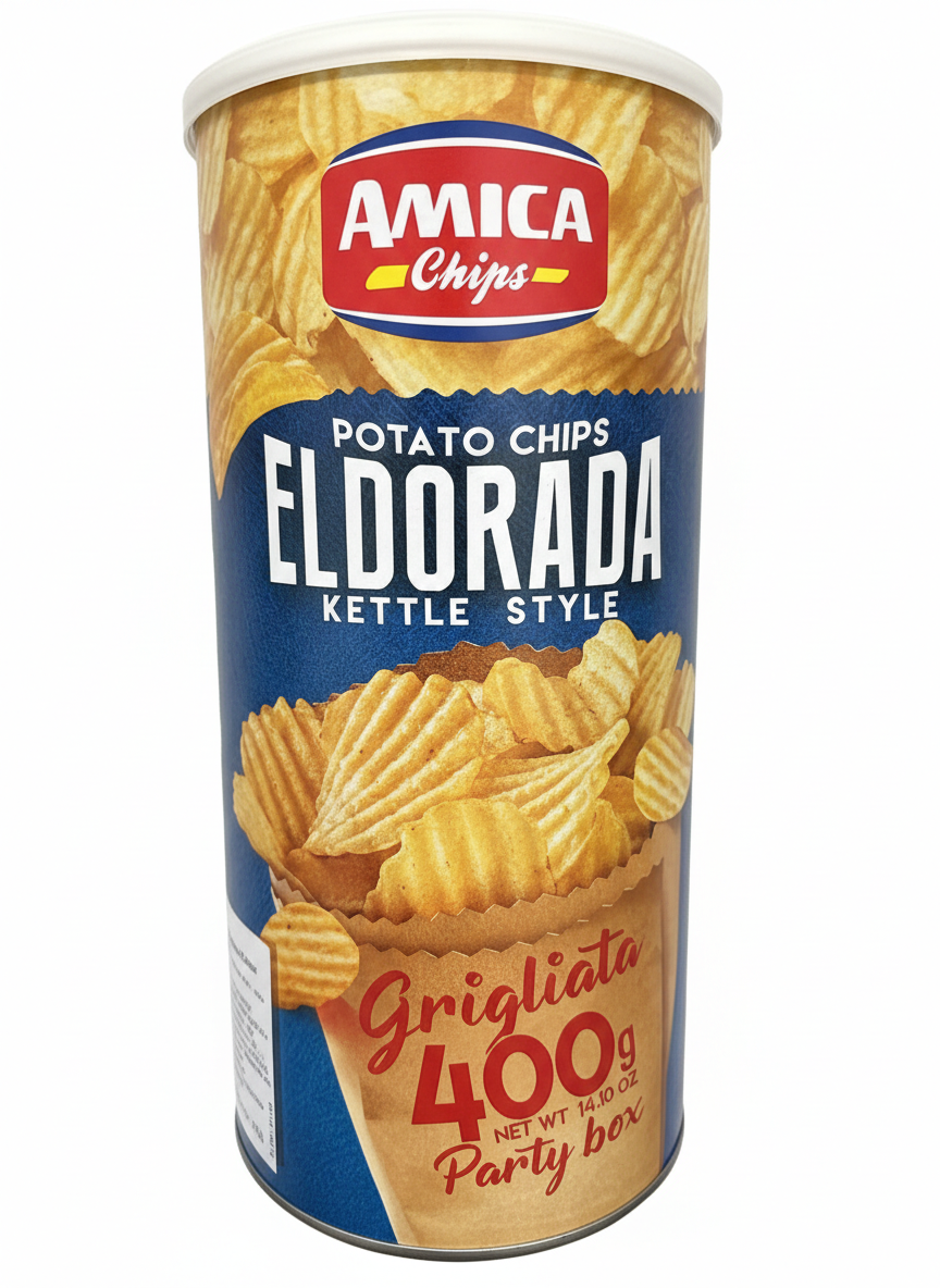 Чипси Amica Chips Eldorada Kettle Style Grigliata 400 г (2911578015) Чипси Amica Chips Eldorada Kettle Style Grigliata 400 г (2911578015)