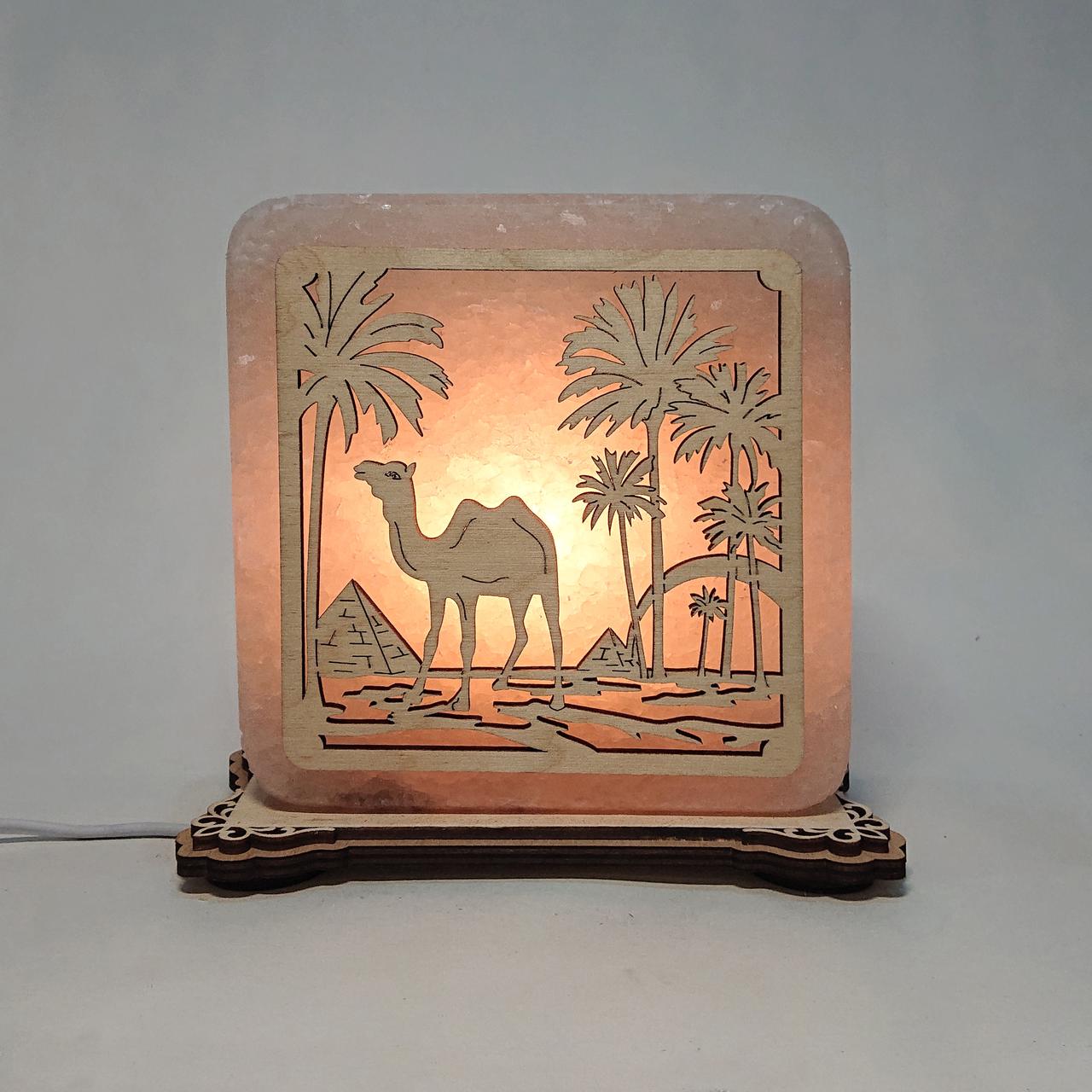 Соляной светильник Верблюд (k-0004-y)