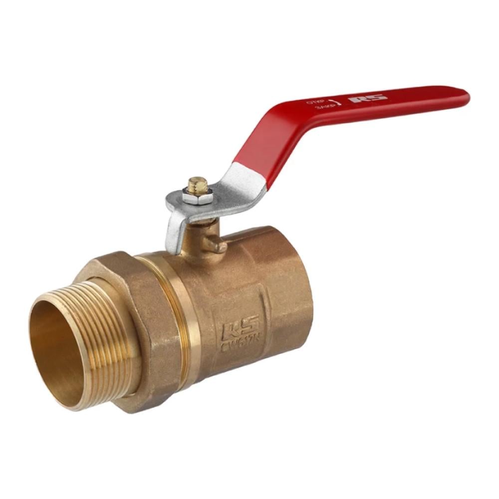 Кран шаровой с американкой STA 1 1/4" ВН прямой, латунь