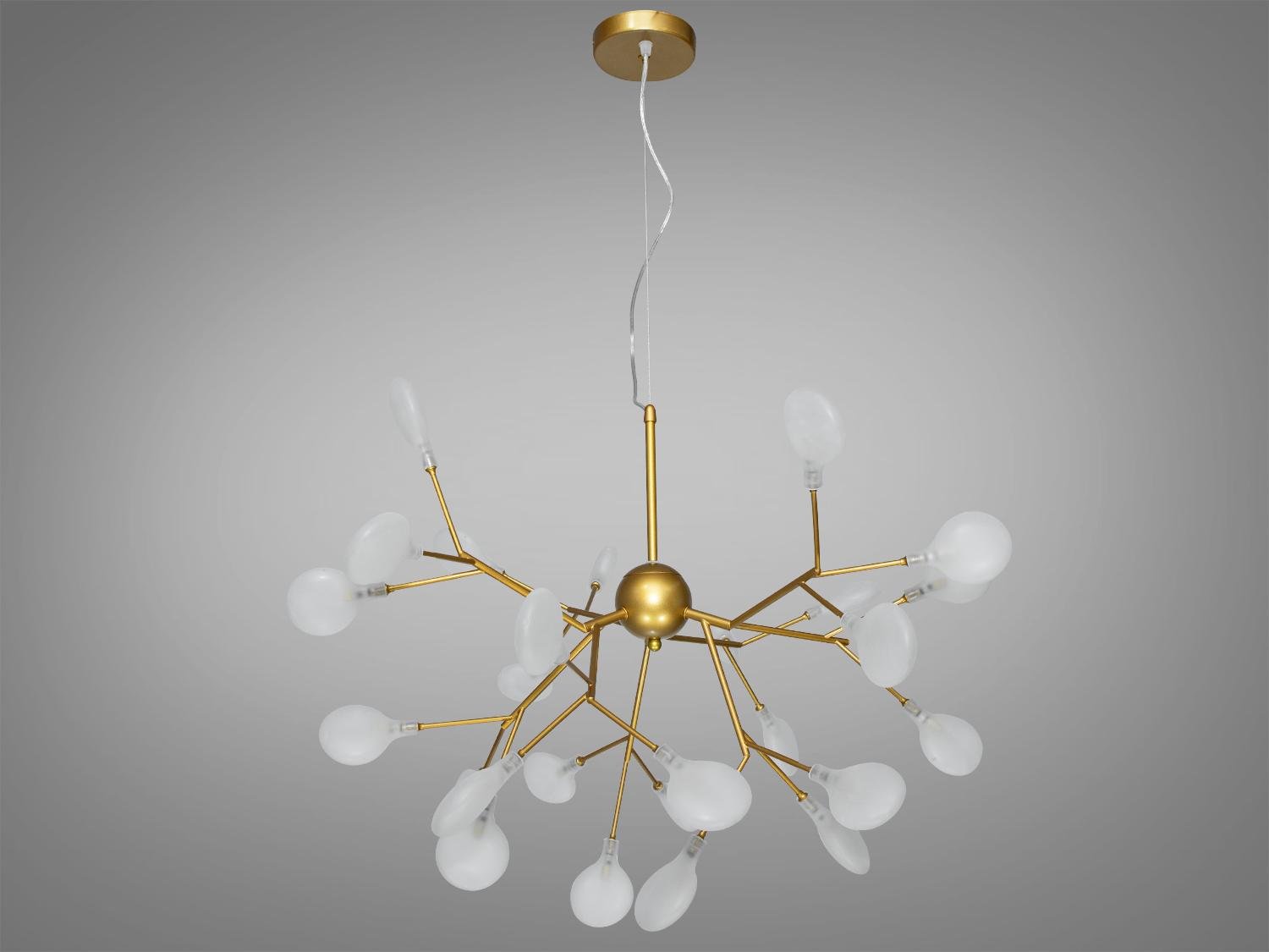 Люстра подвесная Светлячок 27 ламп Золотой сатин (8887-27A GD)